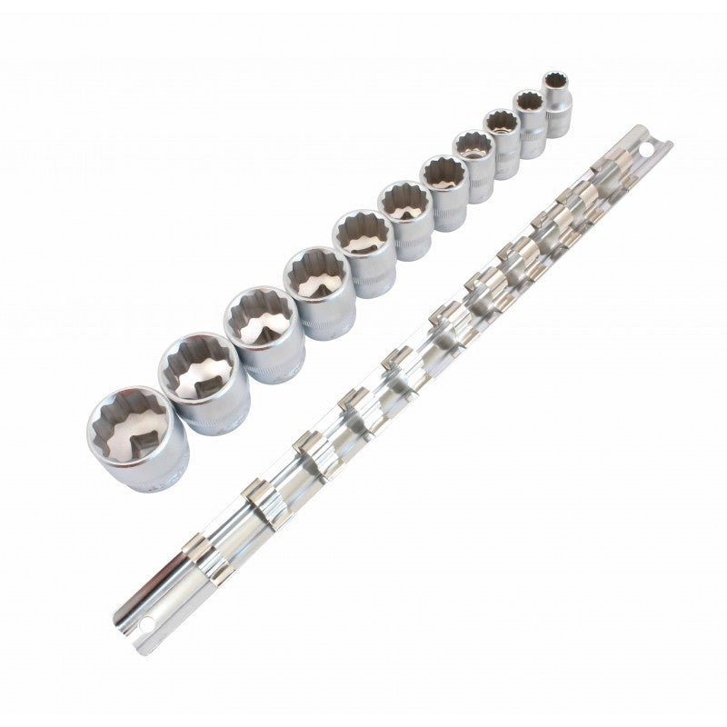 ASTA A-11IM12 — 11-Piece 3/8" Drive 12-Point Imperial (Inch) Socket Set