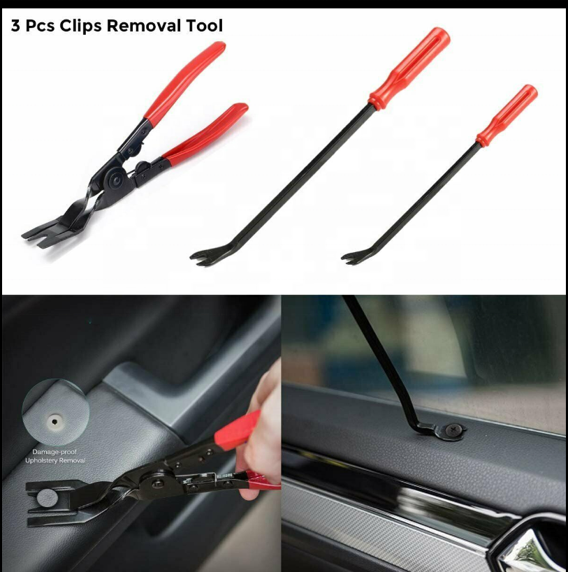 Набор инструментов для снятия и разборки обивки салона автомобиля 19 в 1 07-1608