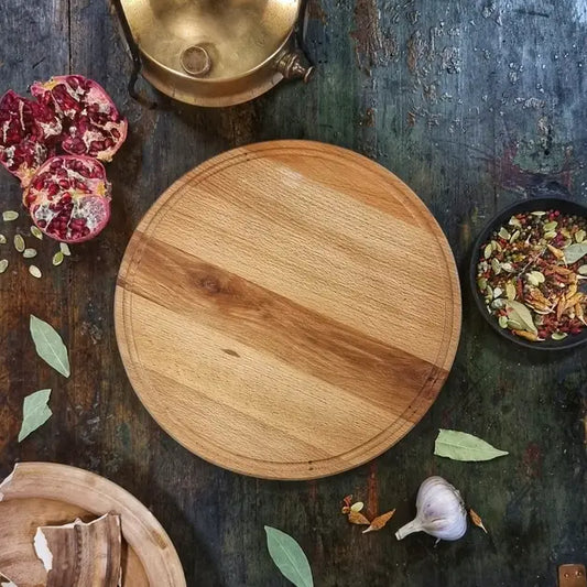 Wooden serving dish d-35 cm Mysternya