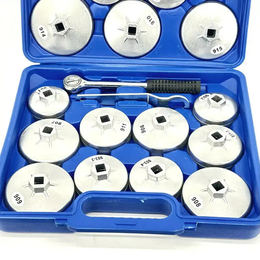 Kraft Mūller Set of aluminum oil filter pullers 23 units