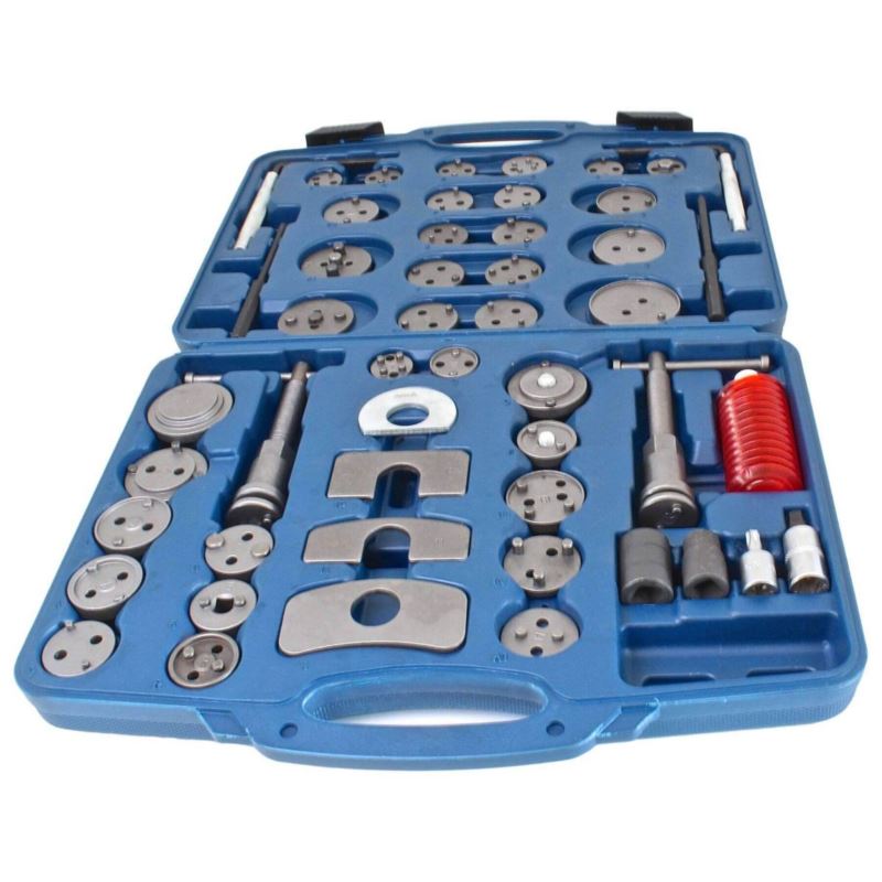 Brake Caliper Piston Wind Back Tool Set A-50PCS (50 pieces) is a professional universal tool kit indispensable for quick and safe servicing of brake calipers during brake pad replacement.