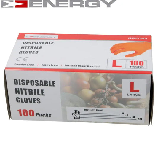 Нитриловые перчатки ENERGY, 100 шт., XL