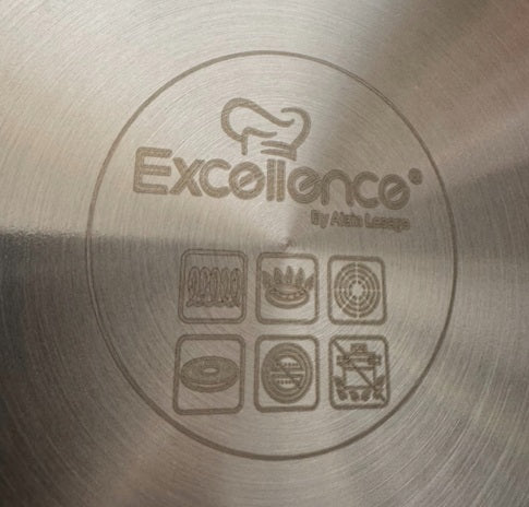 Nerūsējošā tērauda cepšanas panna Excellence ar sešstūra pārklājumu, 28 cm