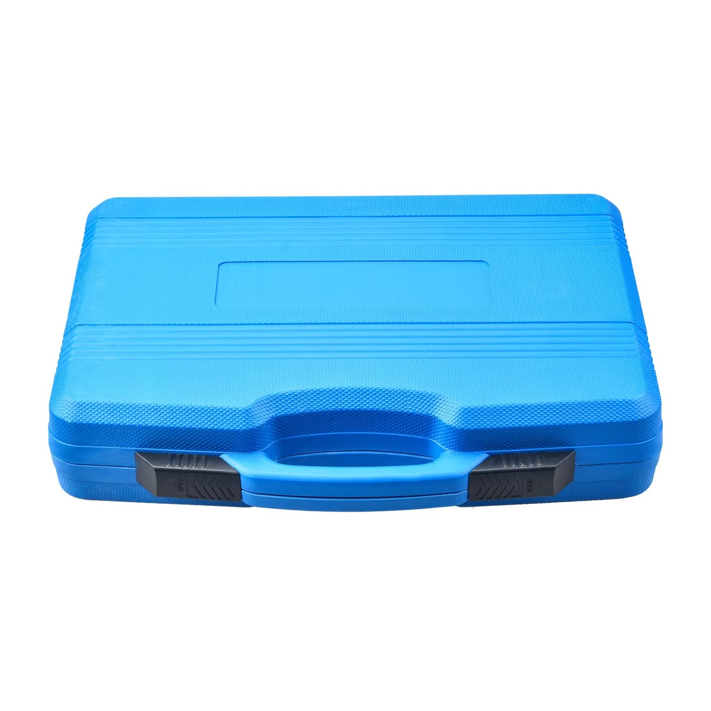 Blue tool case on a white background