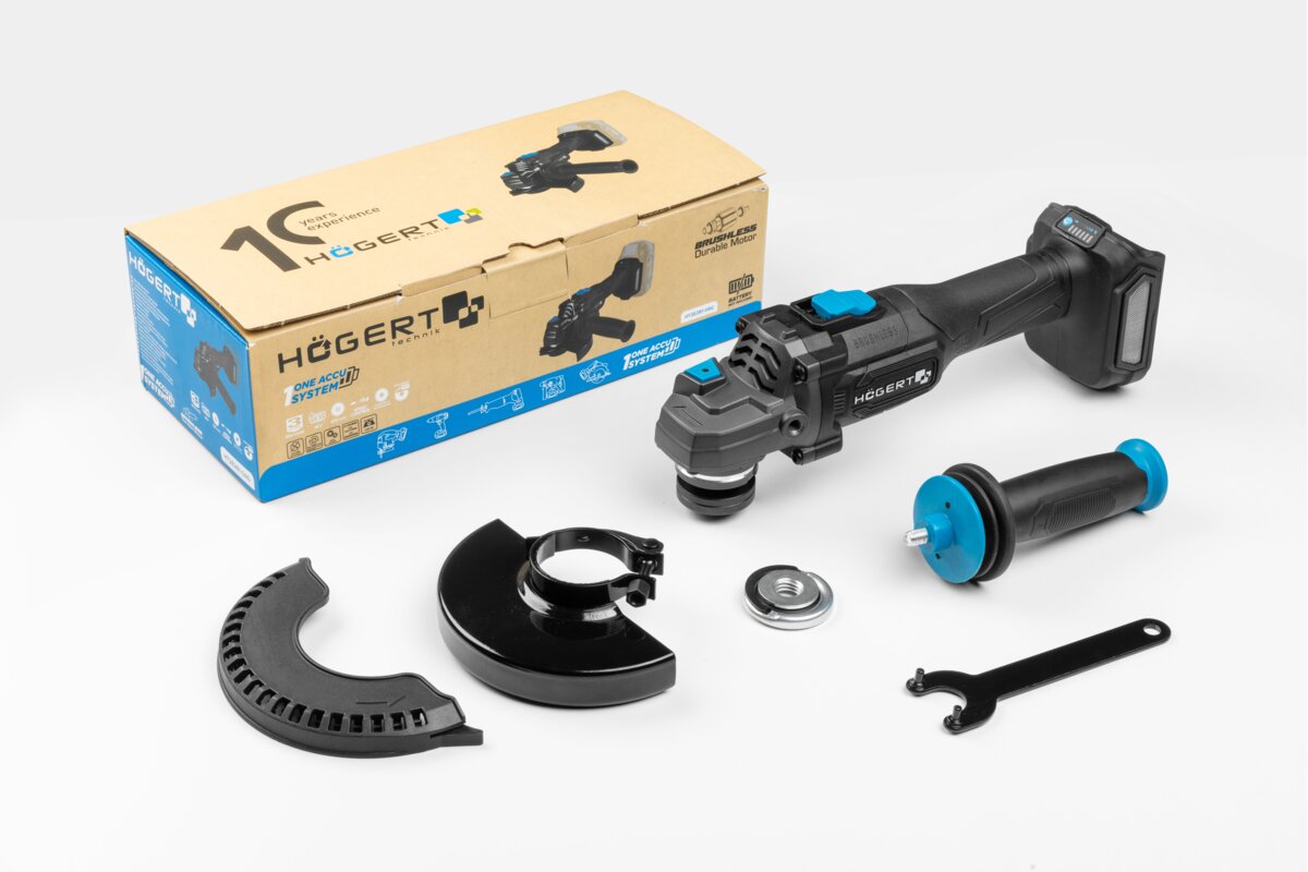 Bezsuku leņķa slīpmašīna ar regulējamu ātrumu 125 mm 18 V