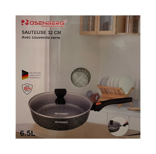Rosenberg frying pan packaging with a kitchen background