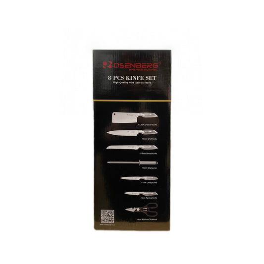Rosenberg Professionnel – 8-piece kitchen knife set