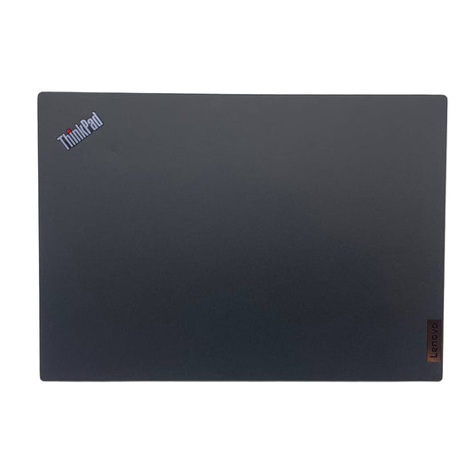 Black ThinkPad laptop on a white background