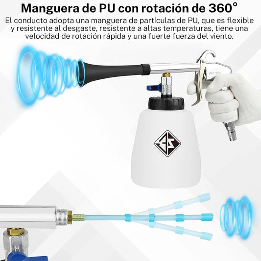 пневматический пистолет для химчистки салона автомобиля, известный как «Торнадор» (Tornador).