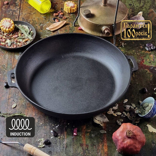 Maysternya cast iron frying pan 32x6 cm (T320-60)
