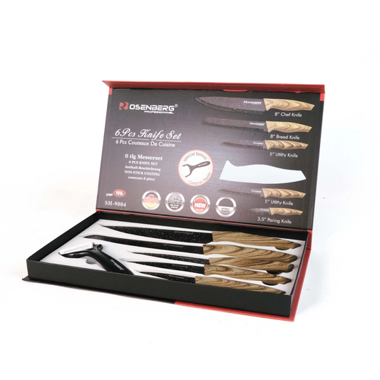 Kitchen Knife Set, 6 Pieces RB-9004