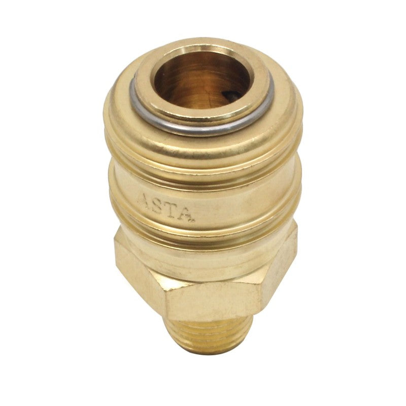 Quick Connect Coupling With Male Thread 1/4" (Brass)