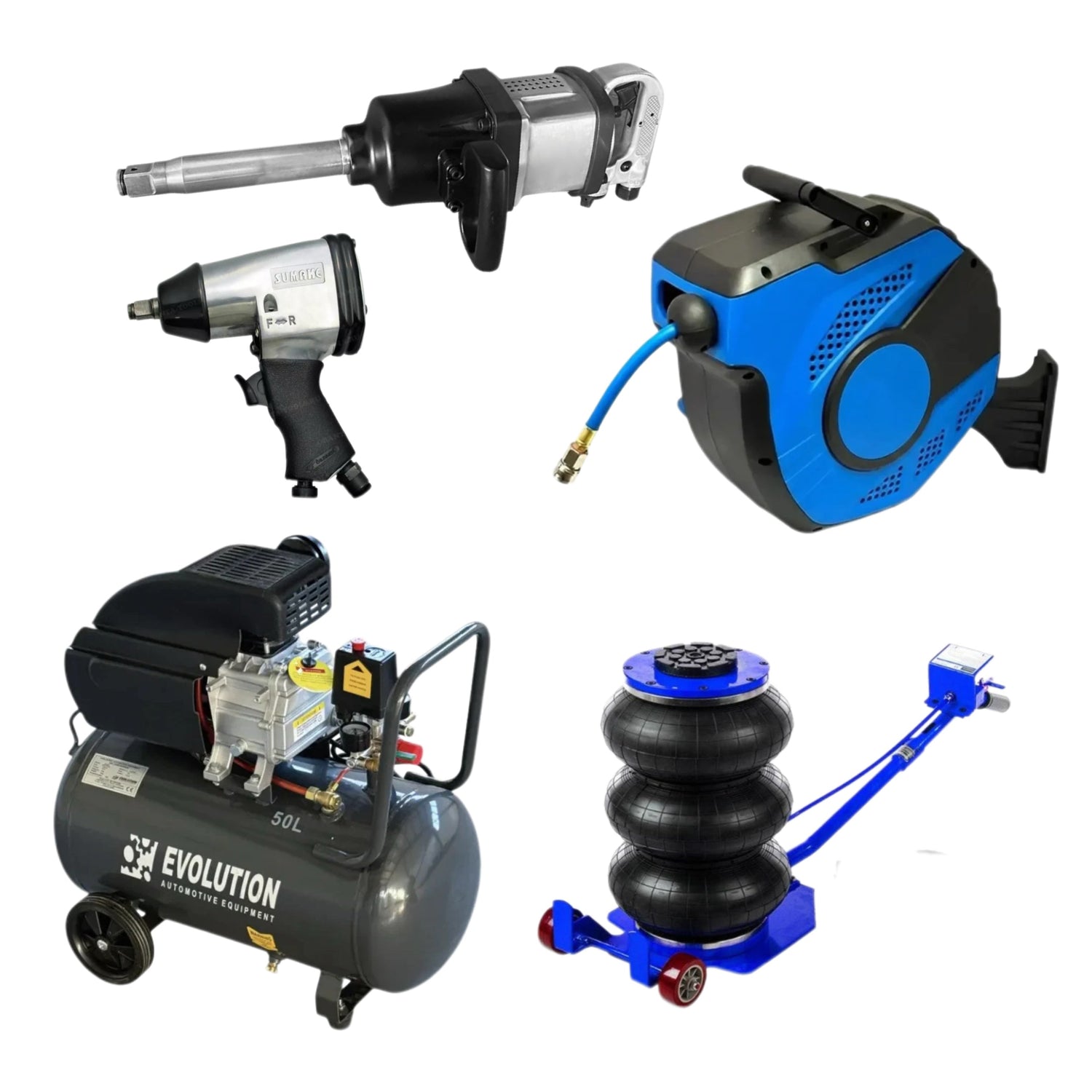 Профессиональные пневматические инструменты: воздушные компрессоры, ударные гайковерты, краскопульты и пневматическое оборудование. Эффективные пневматические инструменты для мастерских. Доставка по странам Балтии.