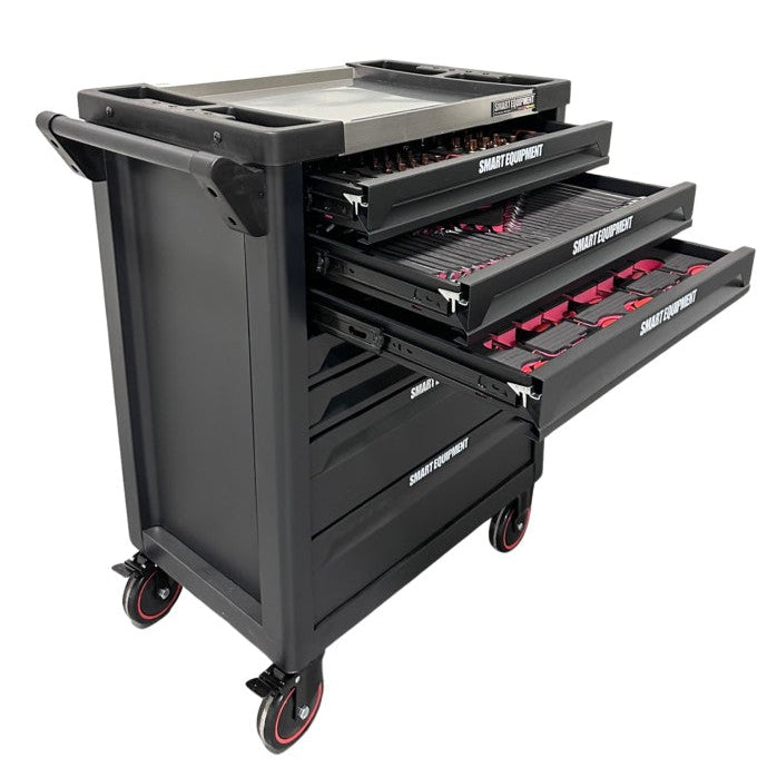 06-1057 TOOL TROLLEY – 7 DRAWERS WITH 5 FULL 237PCS