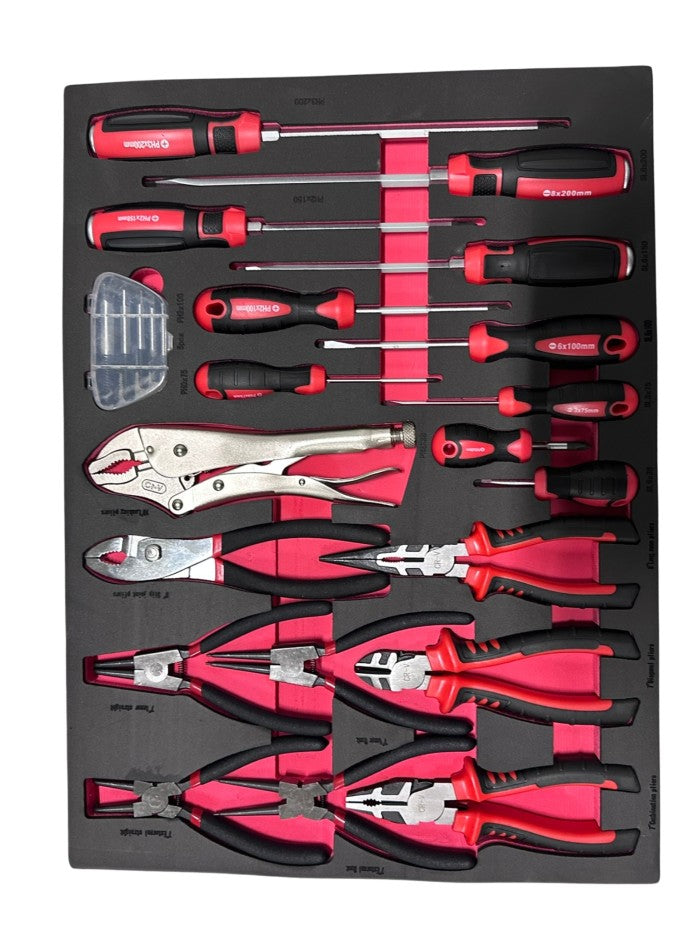 06-1058 Тележка для инструментов со шкафом – с 7 выдвижными ящиками, 327 предметов