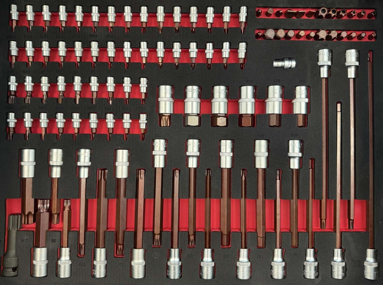 06-1058 Тележка для инструментов со шкафом – с 7 выдвижными ящиками, 327 предметов