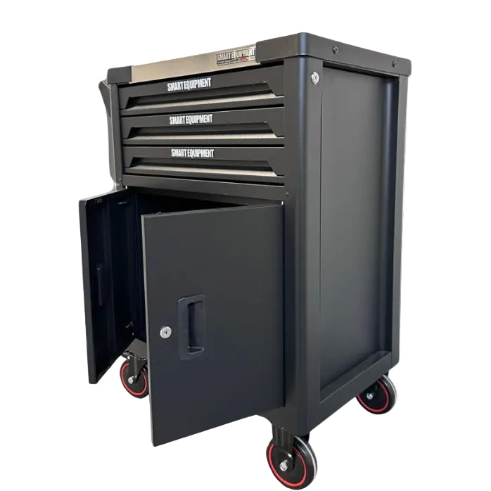 06-1060 Тележка для инструментов с шкафом и 3 пустыми ящиками
