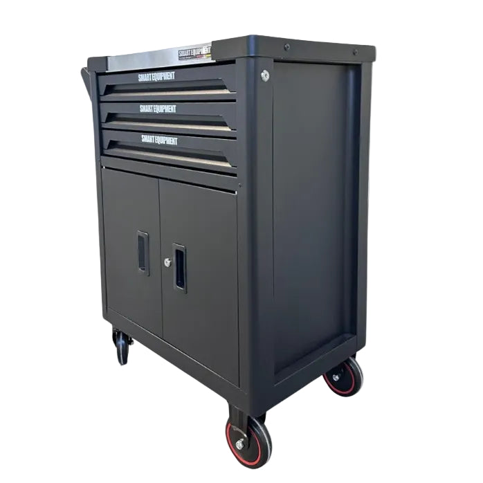 06-1060 Instrumentu ratiņi ar skapi un 3 tukšām atvilktnēm