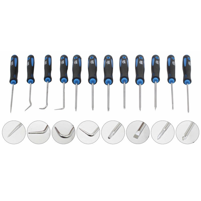 12PCS LONG SCREWDRIVERS AND HOOKS
