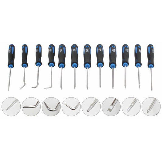 12PCS LONG SCREWDRIVERS AND HOOKS