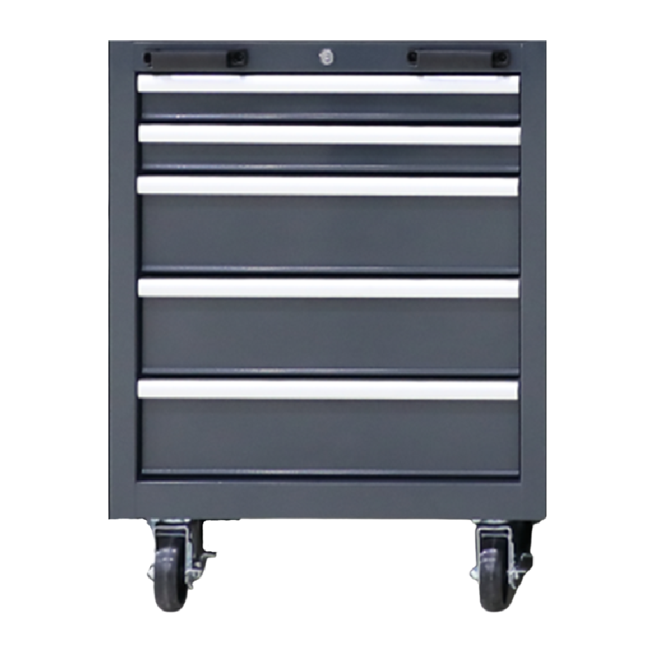 Рабочий стол для мастерской с шкафчиками и ящиками 17-0001