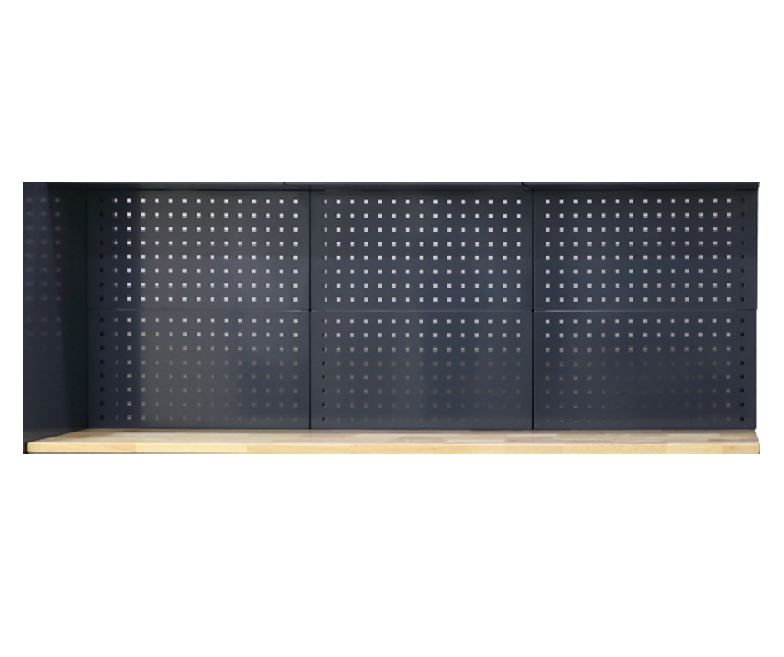 Рабочий стол для мастерской с шкафчиками и ящиками 17-0001