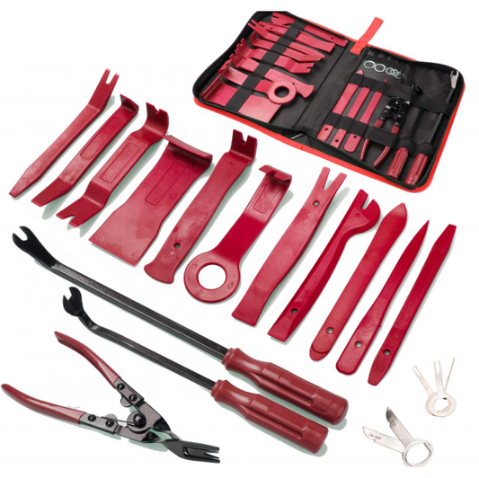 Набор инструментов для снятия и разборки обивки салона автомобиля 19 в 1 07-1608