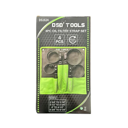 4-piece oil filter strap wrench set DS1624