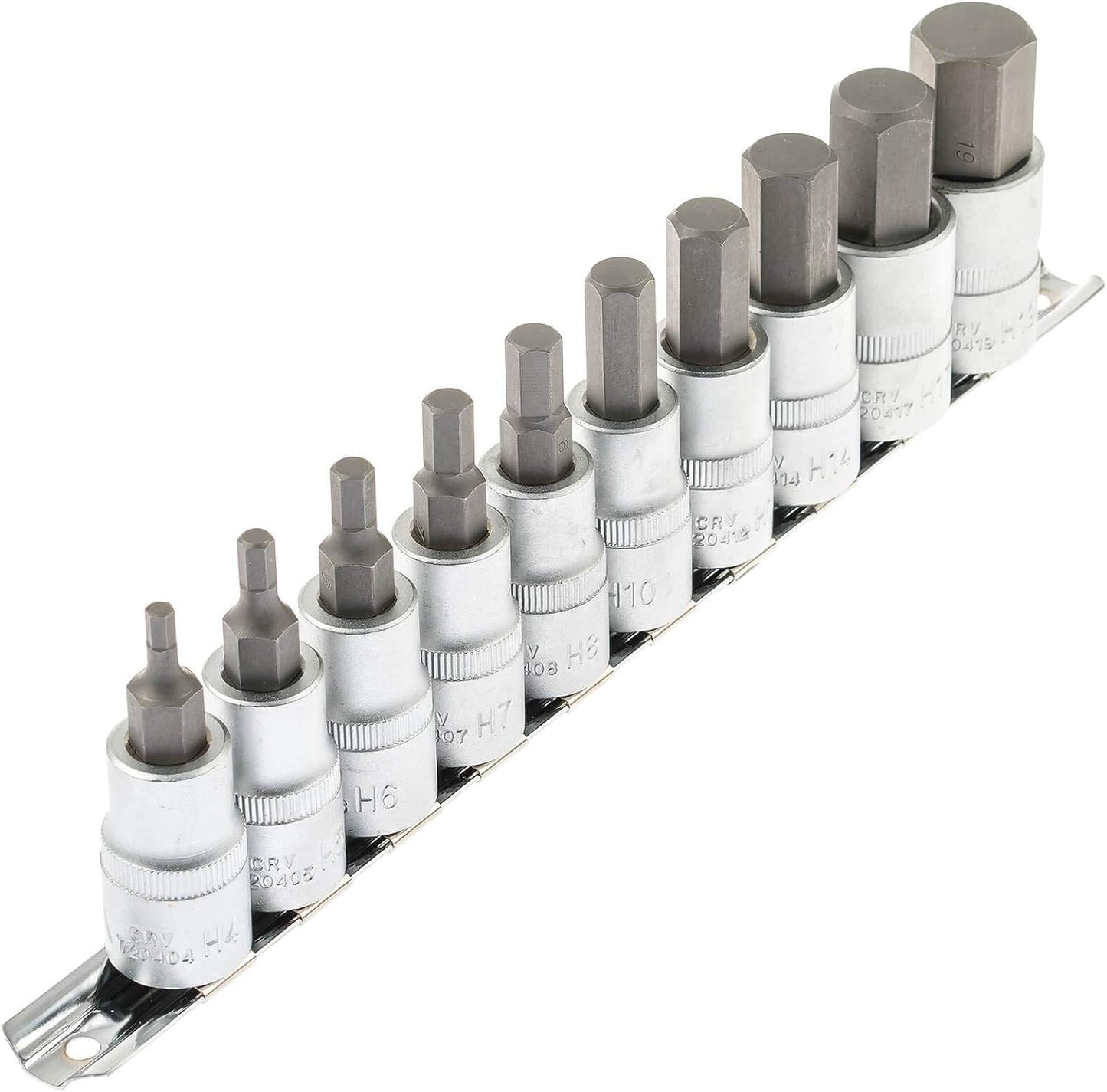 1/2 collu sešstūra uzgaļu komplekts 4-19 mm, SATRA/ASTA (954010), 10 gabali