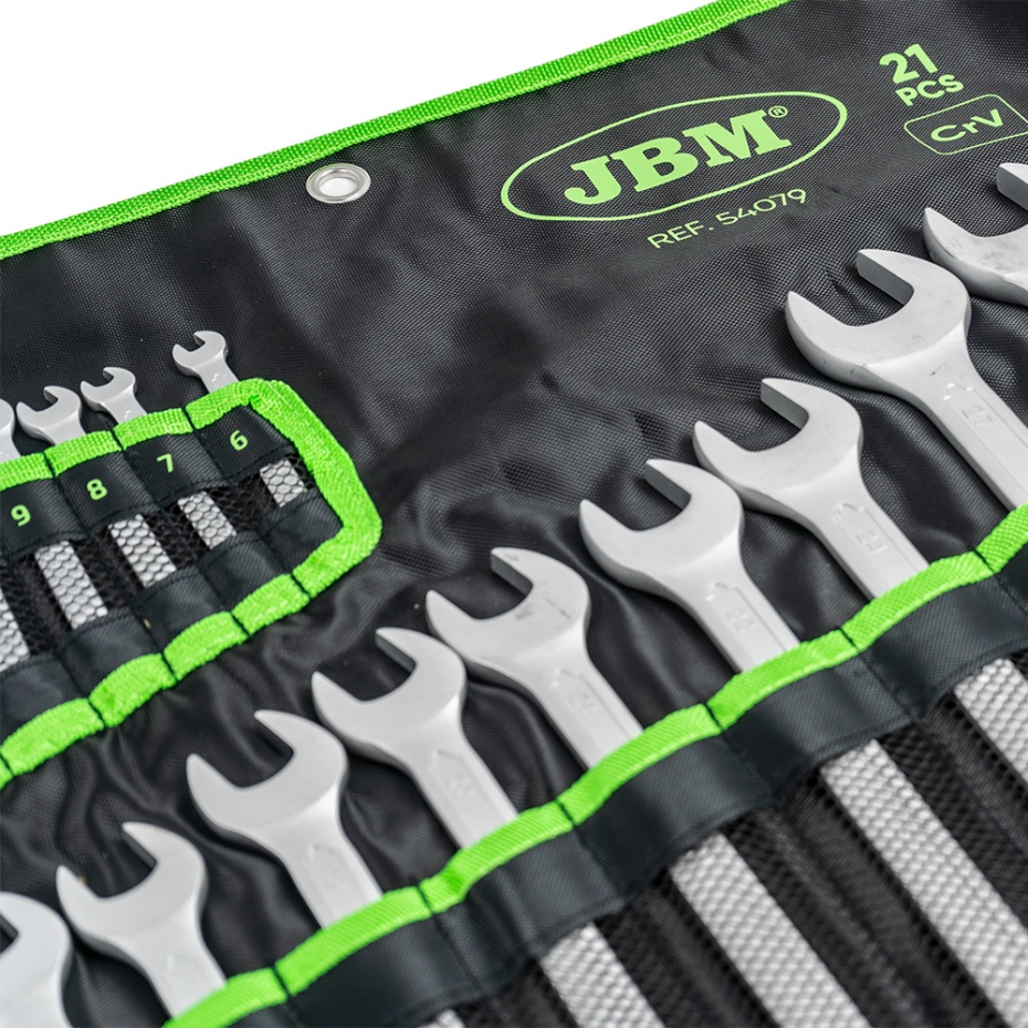Набор из 21 гаечного ключа в кейсе. 6-32 мм 54079 JBM