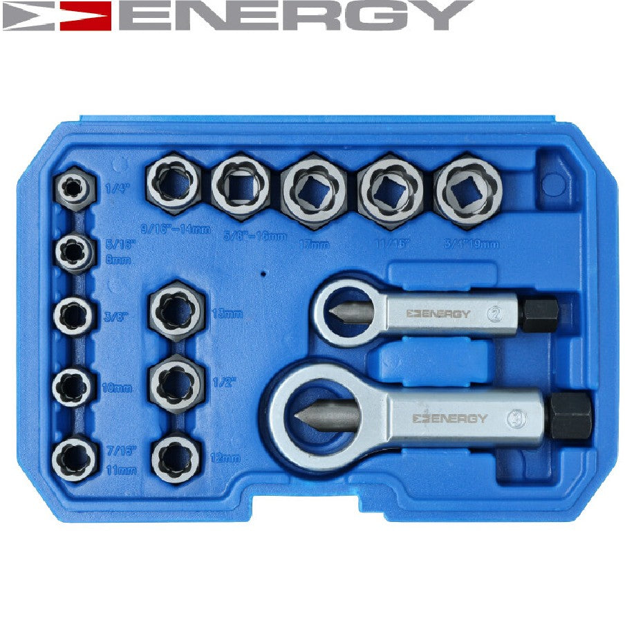 Набор из 26 экстракторов и отверток для поврежденных винтов и гаек NE01152