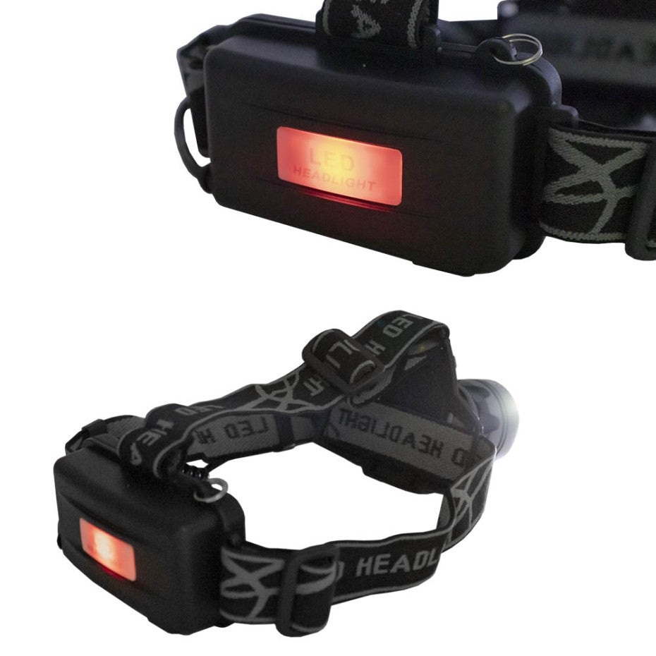 53569 Налобный фонарь CREE + COB 800 люмен