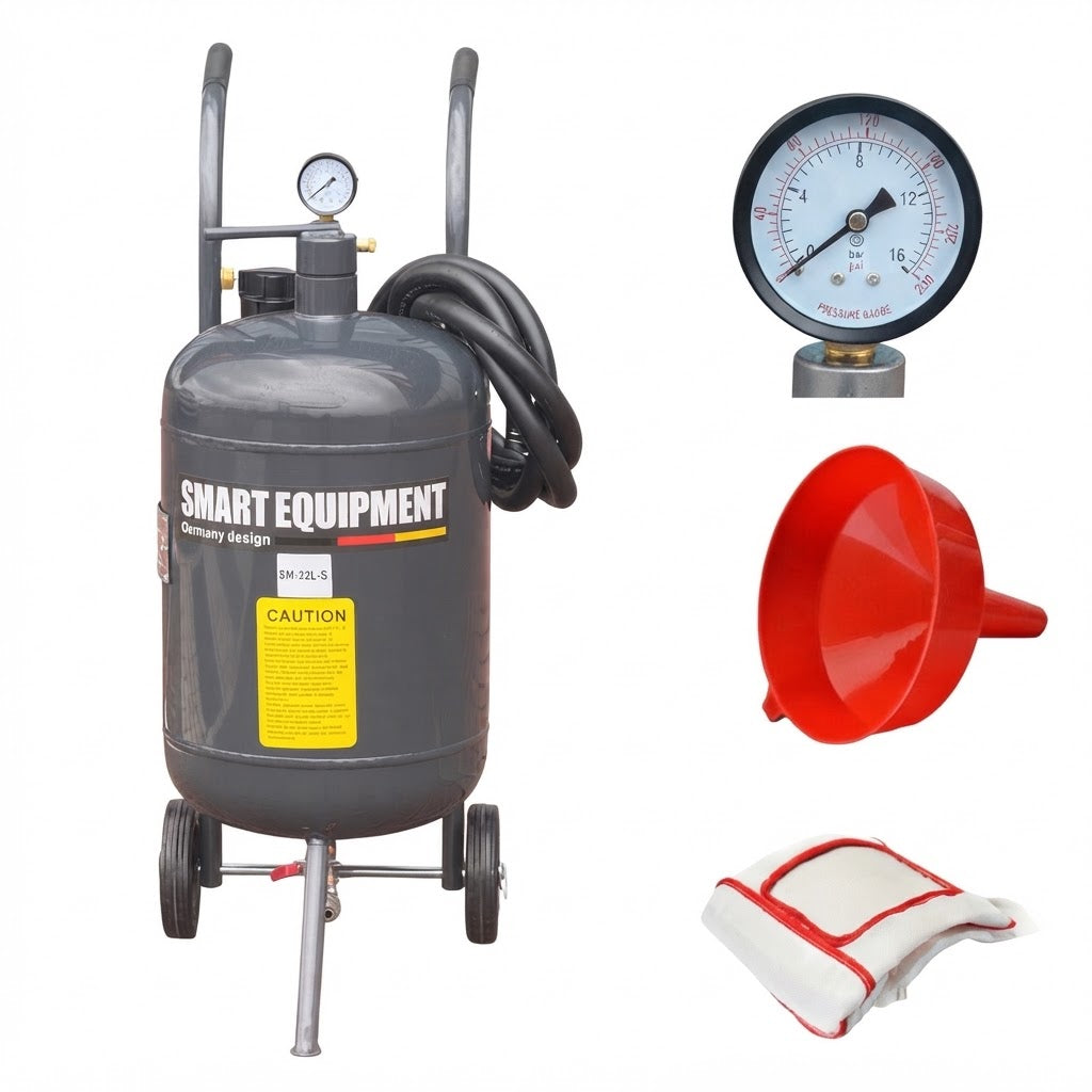 SM-32L-S 38L mobile sandblaster SMART EQUIPMENT