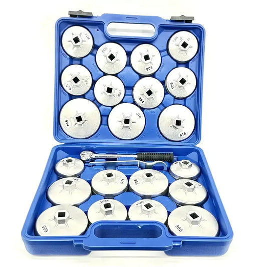 Kraft Mūller Set of aluminum oil filter pullers 23 units