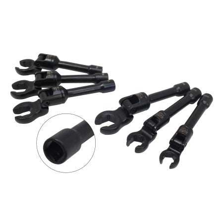 SATRA 3/8″ Dr. 6-Piece Crowfoot Wrench Set with Joint