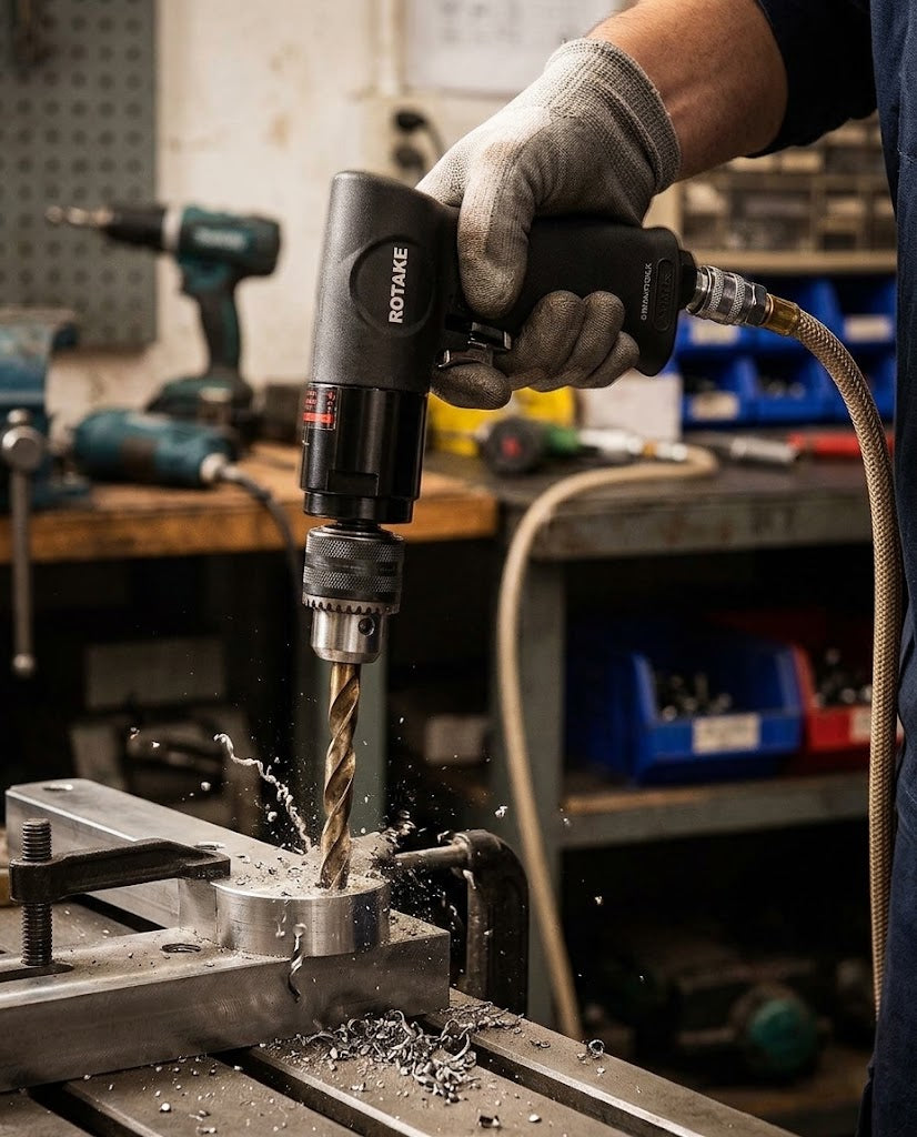 Pneumatic drill RT-3804P, 1800 rpm.