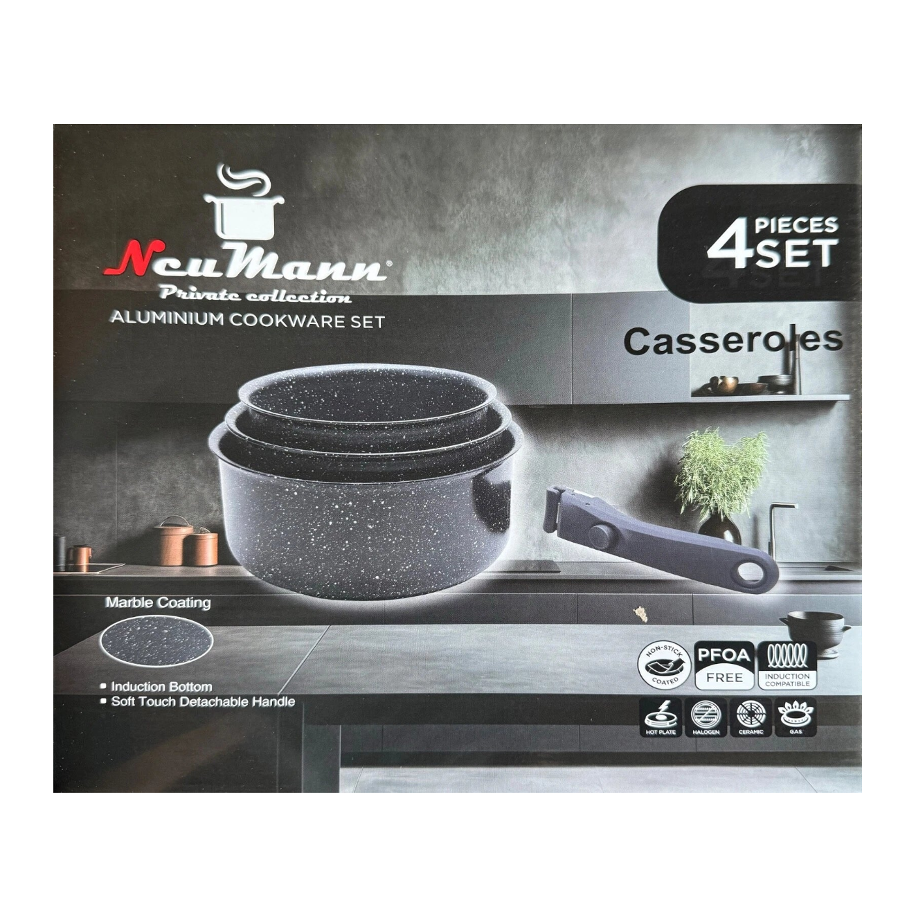 Aluminum Casserole Set Neumann Private Collection, 4 Pieces