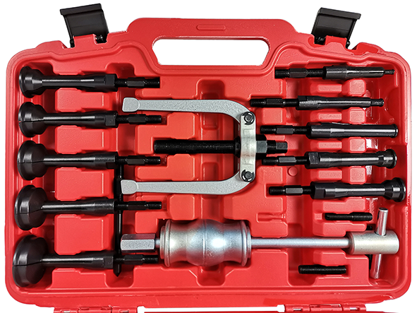 Bearing puller set with inertial reverse hammer 16pcs 03-1067