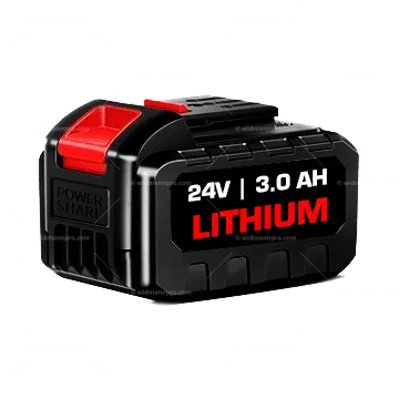 Bezsuku leņķa slīpmašīna WIDMANN DISC24V ar 2 baterijām