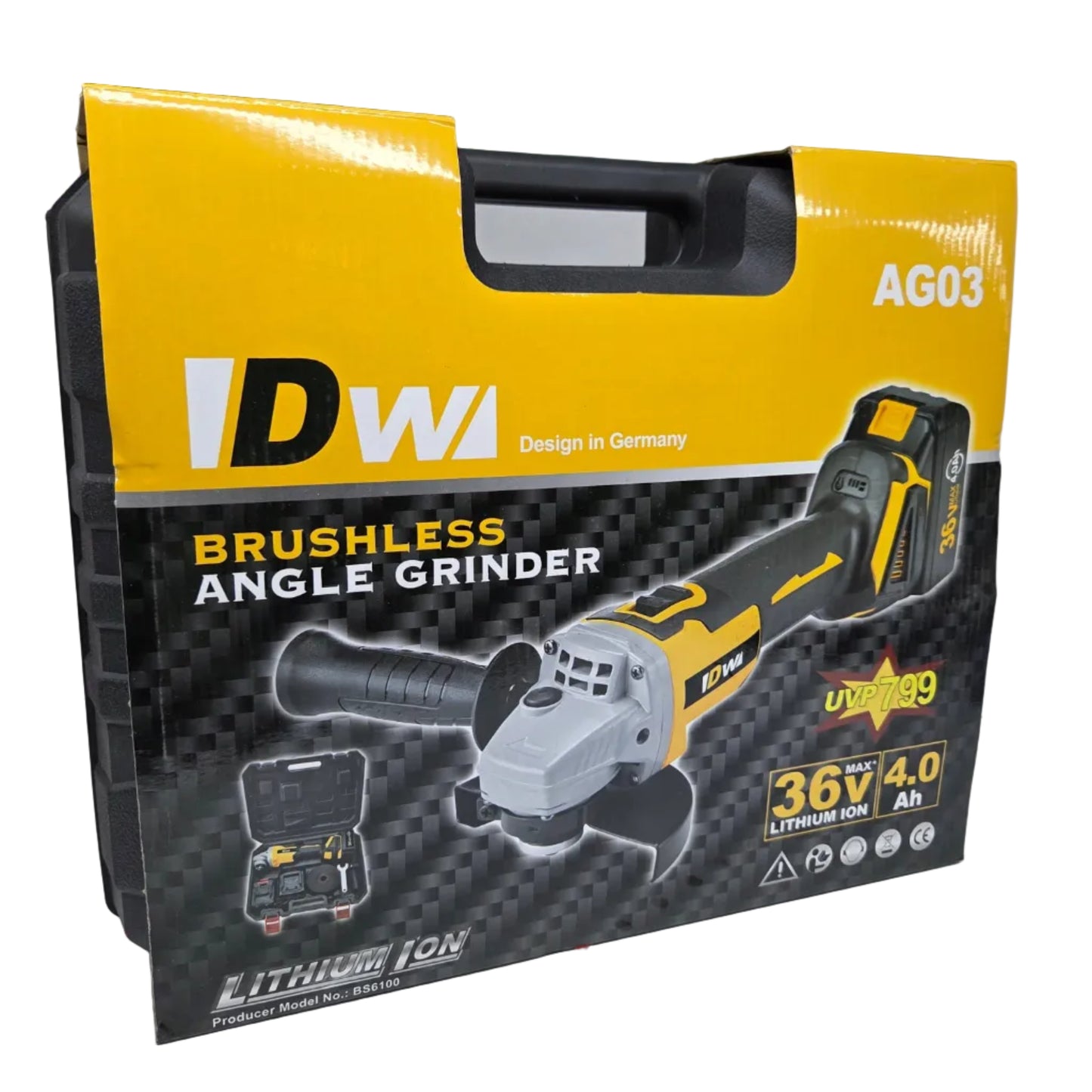 Brushless Angle grinder in case AG03