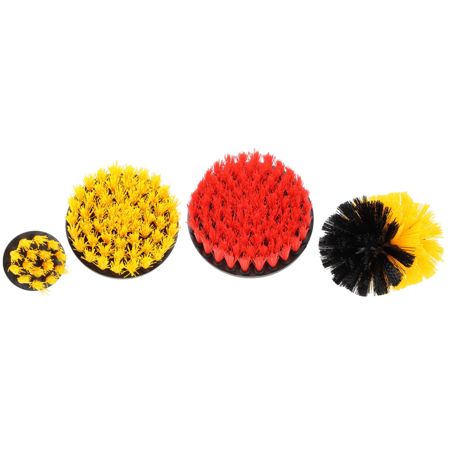 Drill cleaning brushes – 21-piece set is a complete cleaning accessory kit designed for use with drills and screwdrivers featuring a 1/4″ HEX chuck. The set allows effective removal of dirt from various surfaces, including hard-to-reach areas, while saving time and effort.