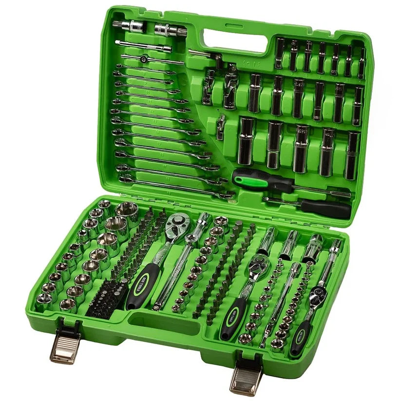 216 PC. 1/4 3/8 1/2 DRIVE METRIC SUPER LOCK SOCKET SET