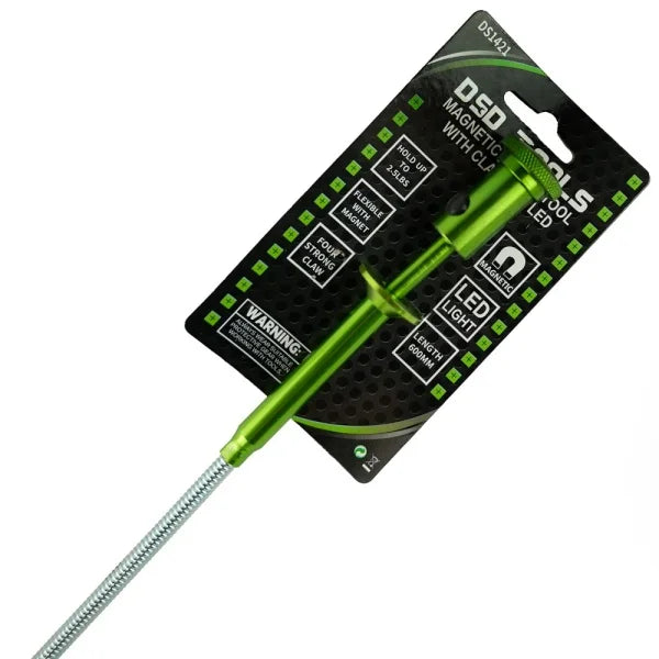 MAGNETIC PICK-UP TOOL WITH CLAW AND LED