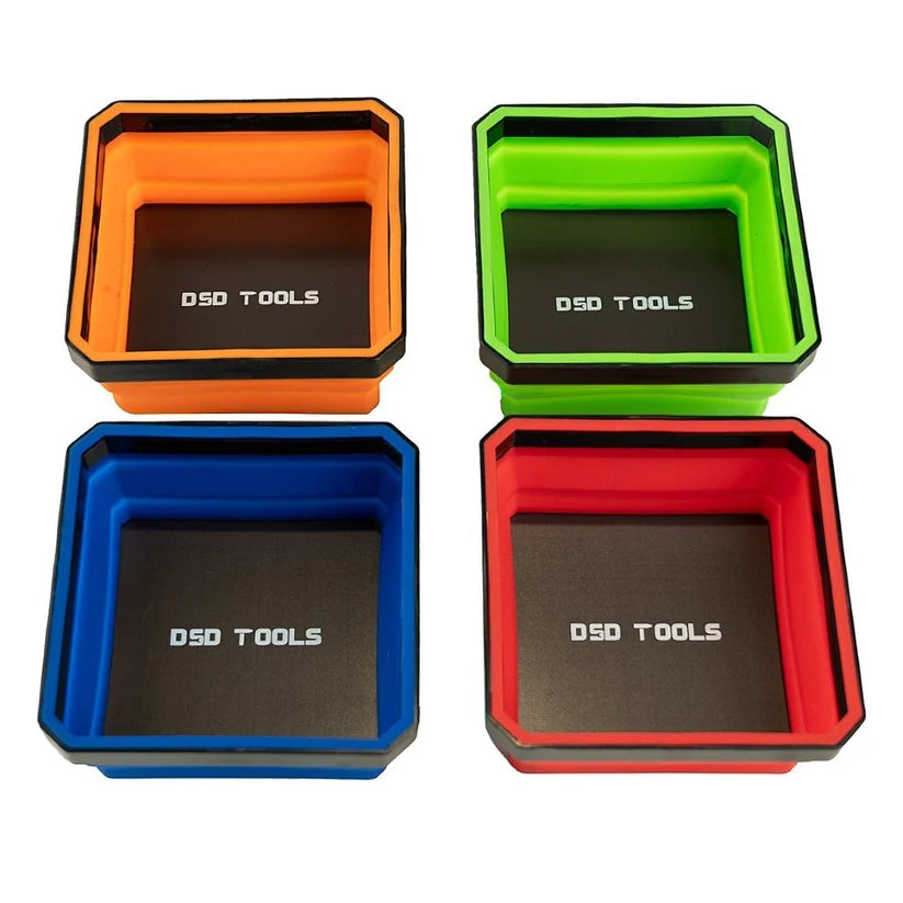 FOLDING MAGNETIC PARTS TRAYS – 4 PIECE SET DS1423