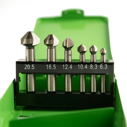 НАБОР ЗЕНКЕРОВ HSS ИЗ 6 ПРЕДМЕТОВ 6,3 - 20,5 ММ DS1435