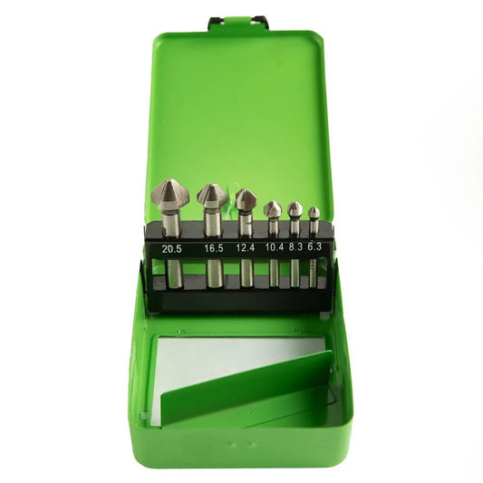 6-PIECE HSS COUNTERSINK DRILL BIT SET 6.3 - 20.5 mm DS1435