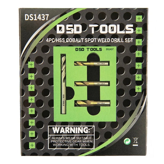 4-PIECE HSS COBALT SPOT WELD DRILL BIT SET DS1437