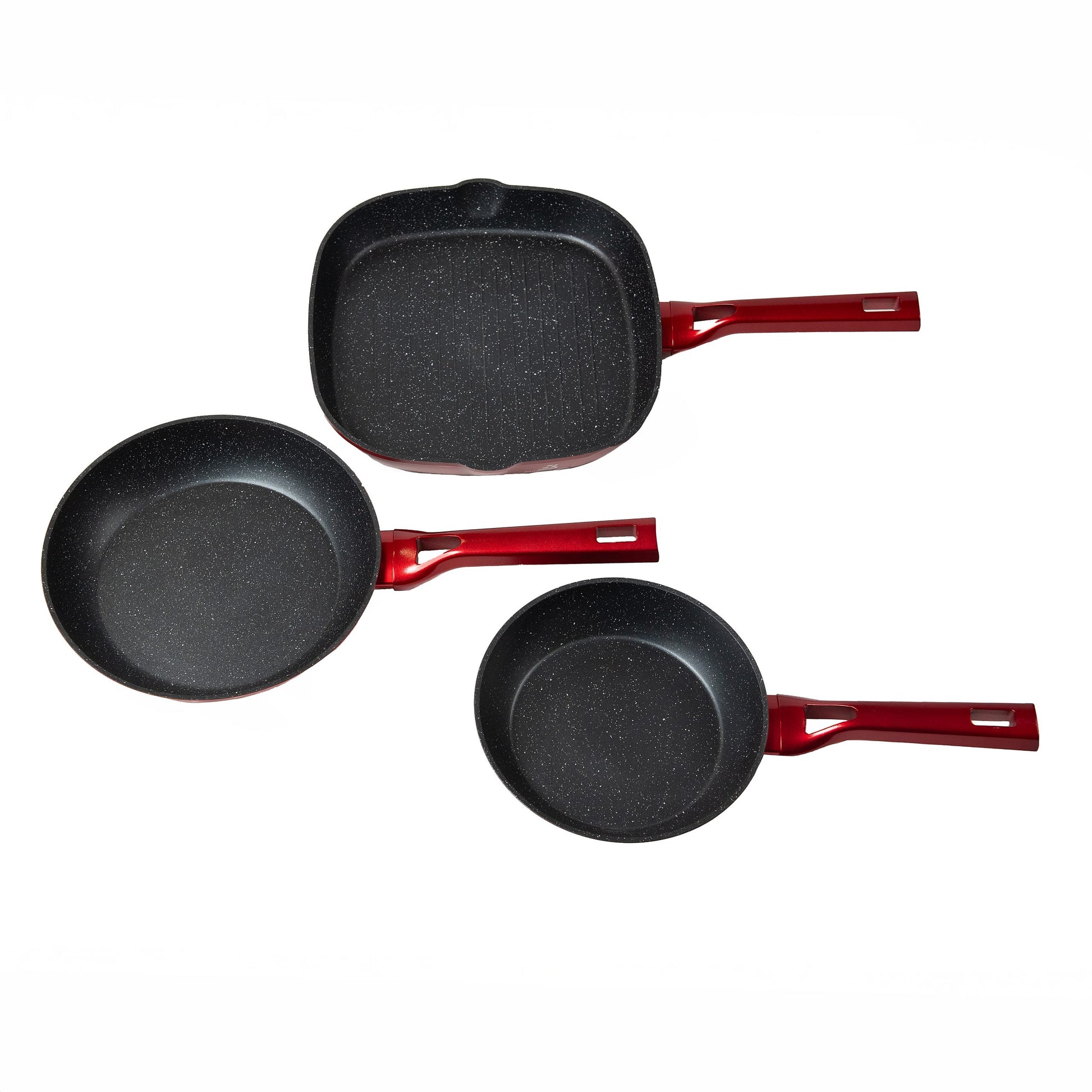 EISENBACH 3gab sarkanā marmora cepšanas pannu komplekts