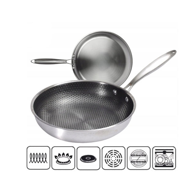 Nerūsējošā tērauda cepšanas panna Excellence ar sešstūra pārklājumu, 32 cm