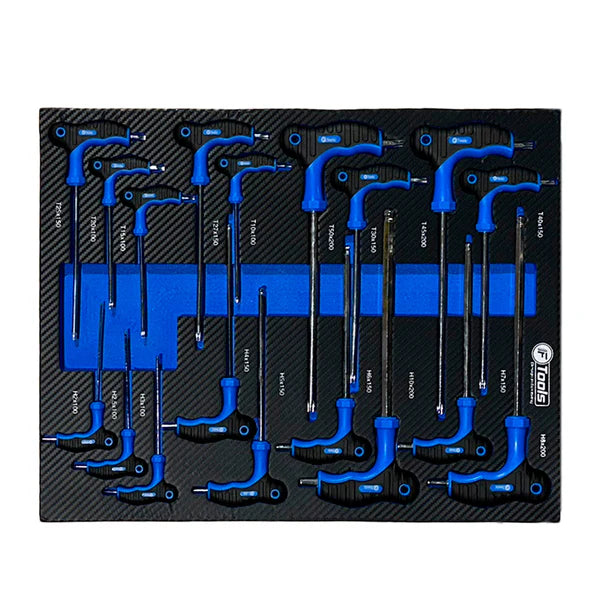 FTools 12/12 PRO instrumentu ratiņi (zili)